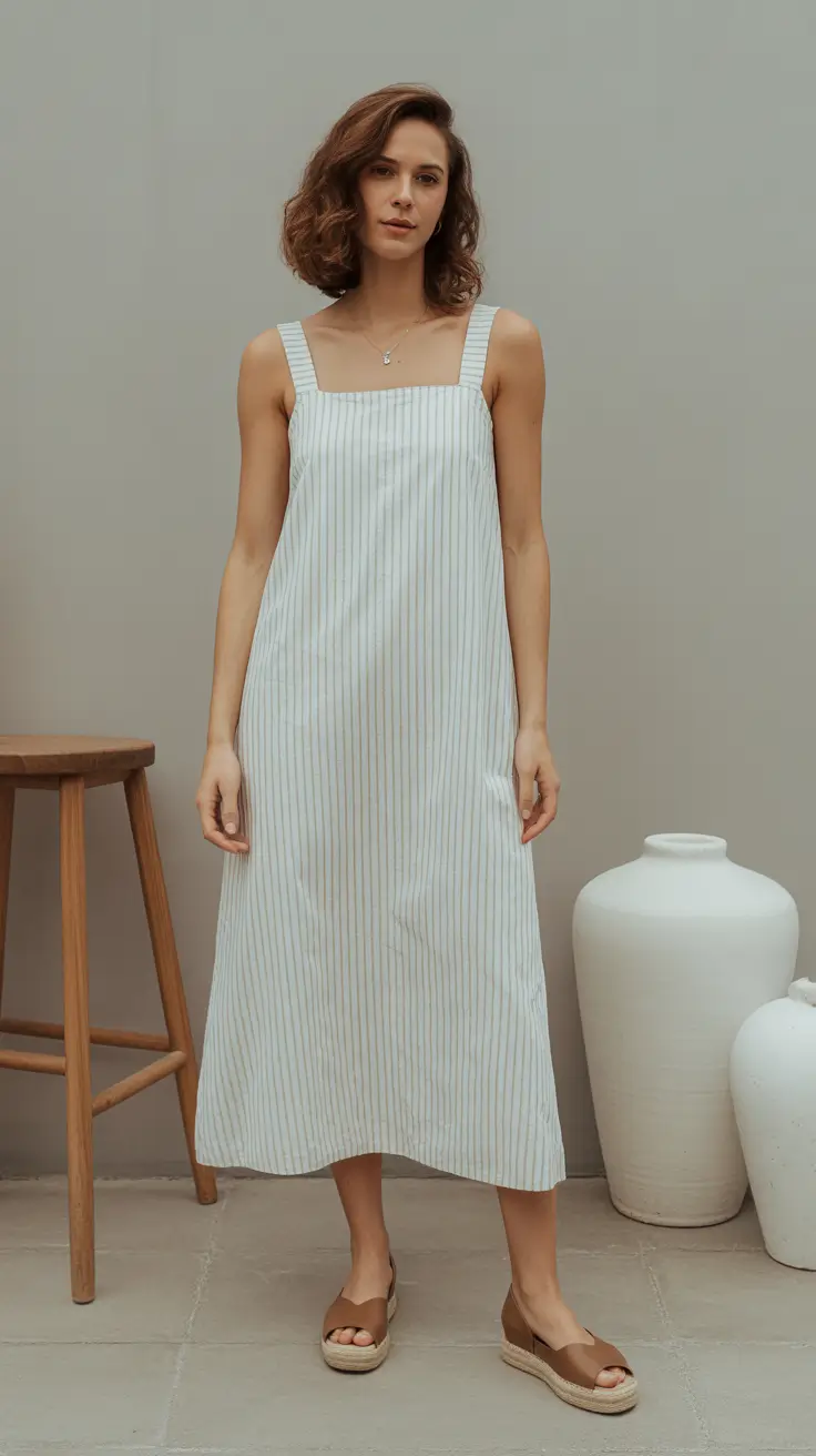hot weather summer outfits 2026 Soft Lines and Quiet Luxury in an Airy Midi