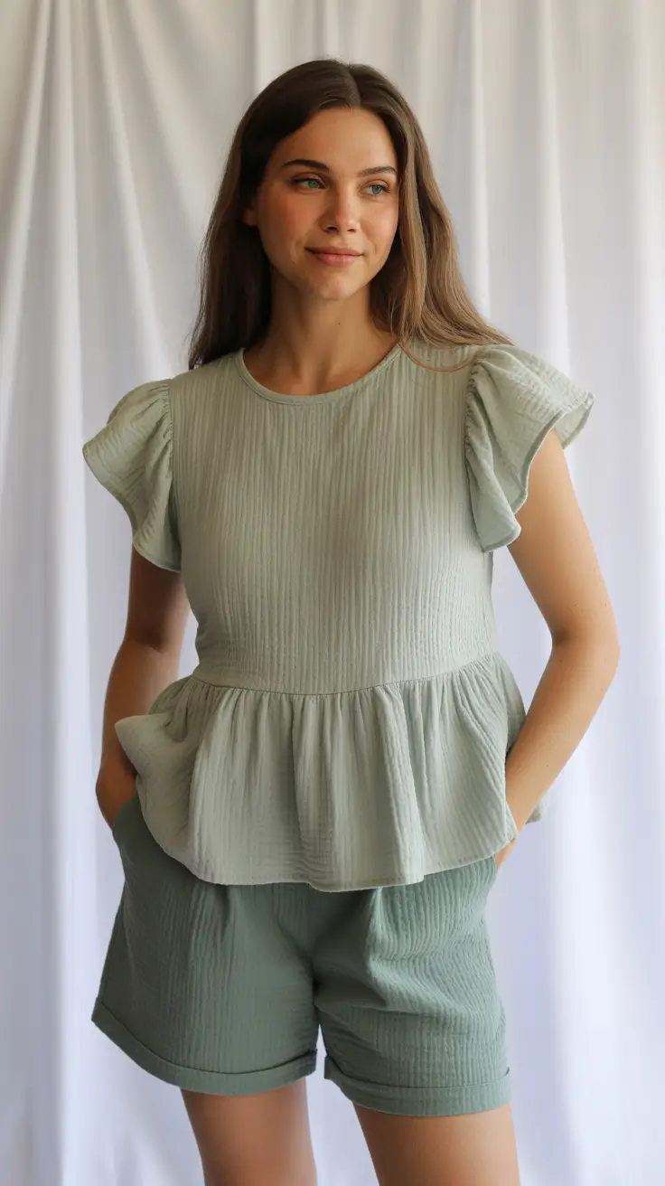 hot weather summer outfits 2026 Gentle Volume and Modest Summer Comfort