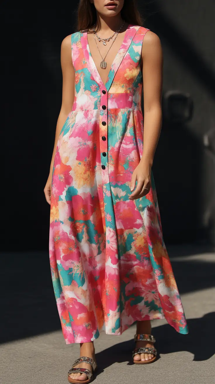 hot weather summer outfits 2026 Flowing Color and Effortless Day-to-Night Dressing