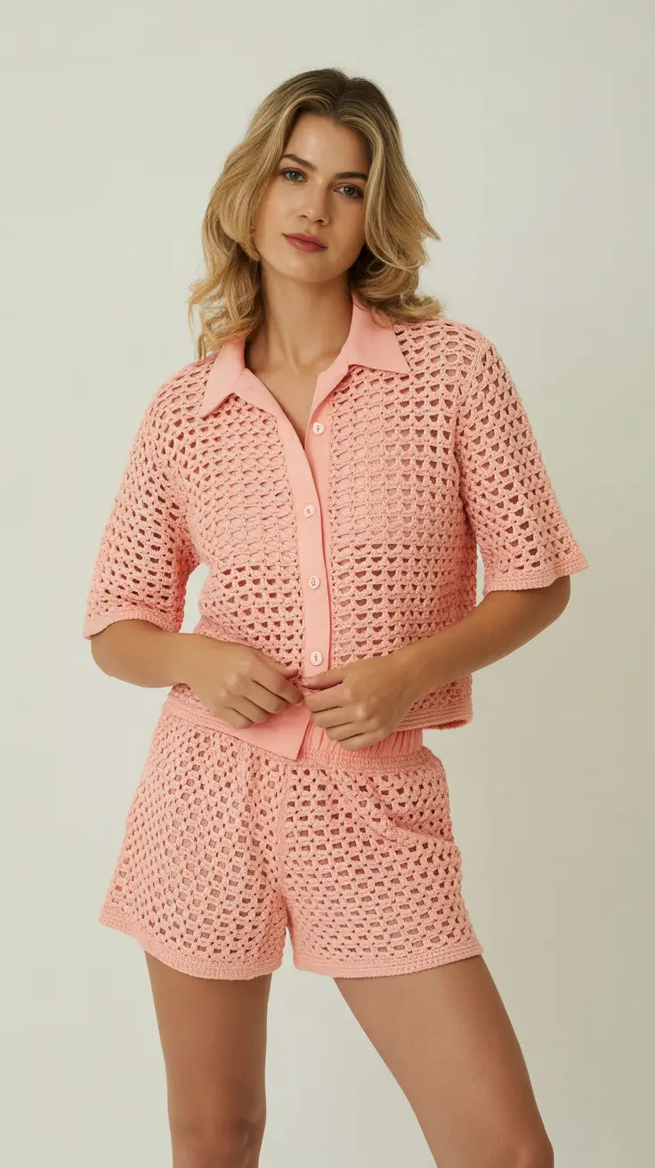 hot weather summer outfits 2026 Crochet Confidence and Playful Texture