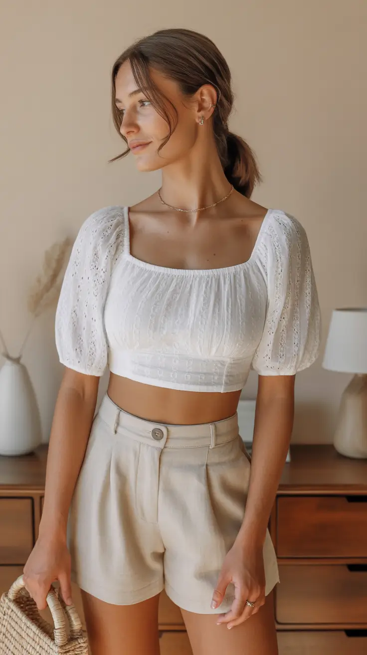 hot weather summer outfits 2026 Soft Neutrals and Feminine Ease for Everyday Summer