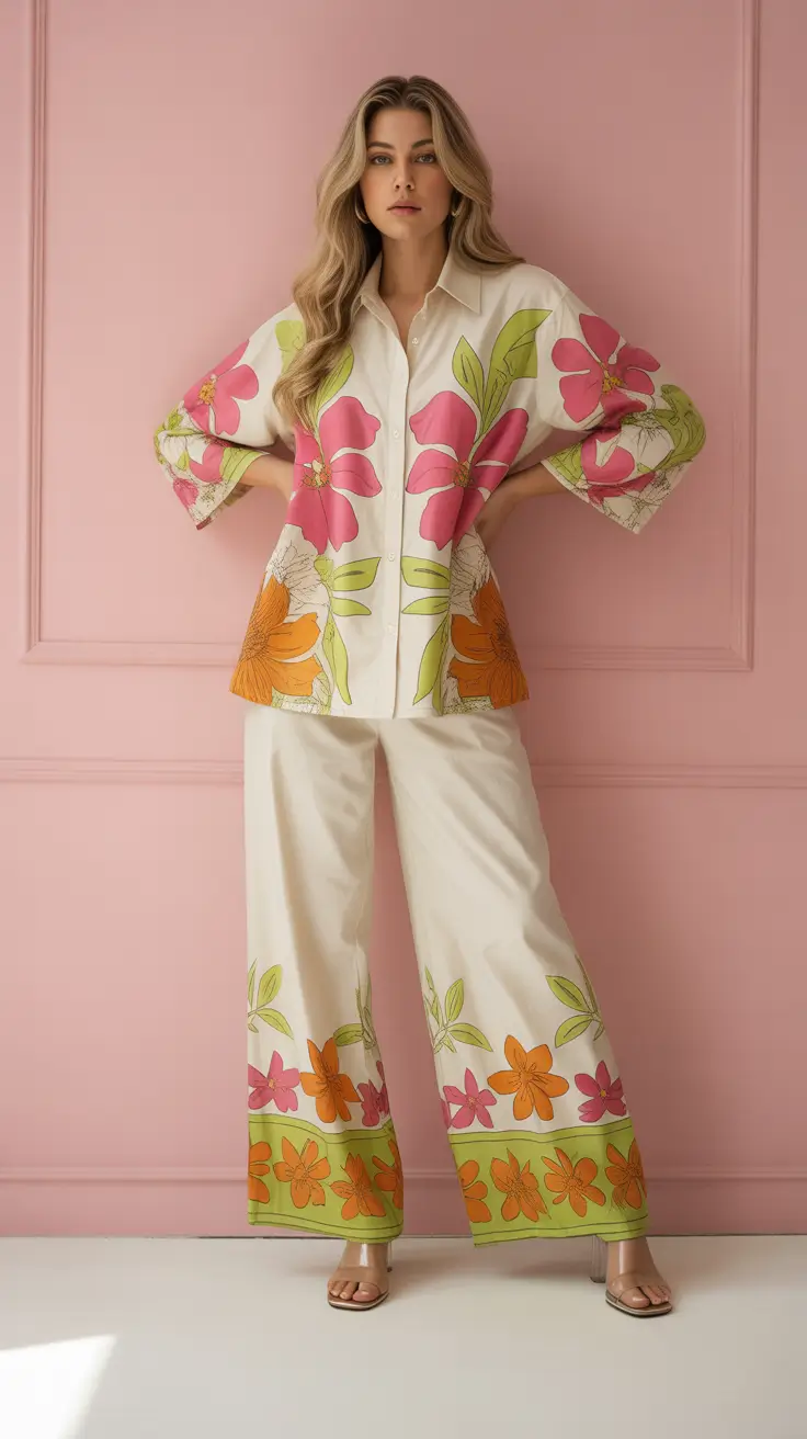 chic summer fashion outfits 2026 Floral Statement Sets That Bring Back Playful Confidence