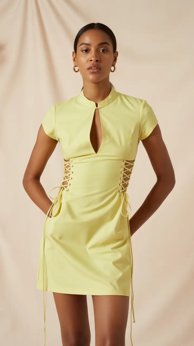 chic summer fashion outfits 2026 Modern Lime Mini with Subtle Edge and Clean Lines