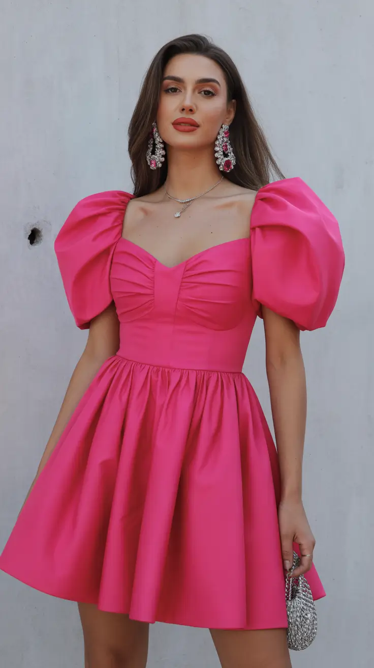 chic summer fashion outfits 2026 Statement Pink Volume That Owns the Room Instantly
