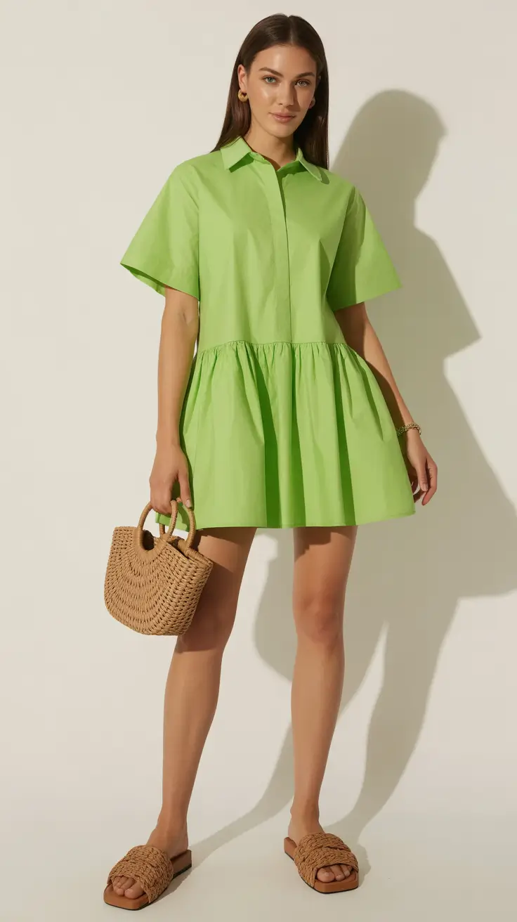 chic summer fashion outfits 2026 Playful Volume and Fresh Color for Soft Statement Days