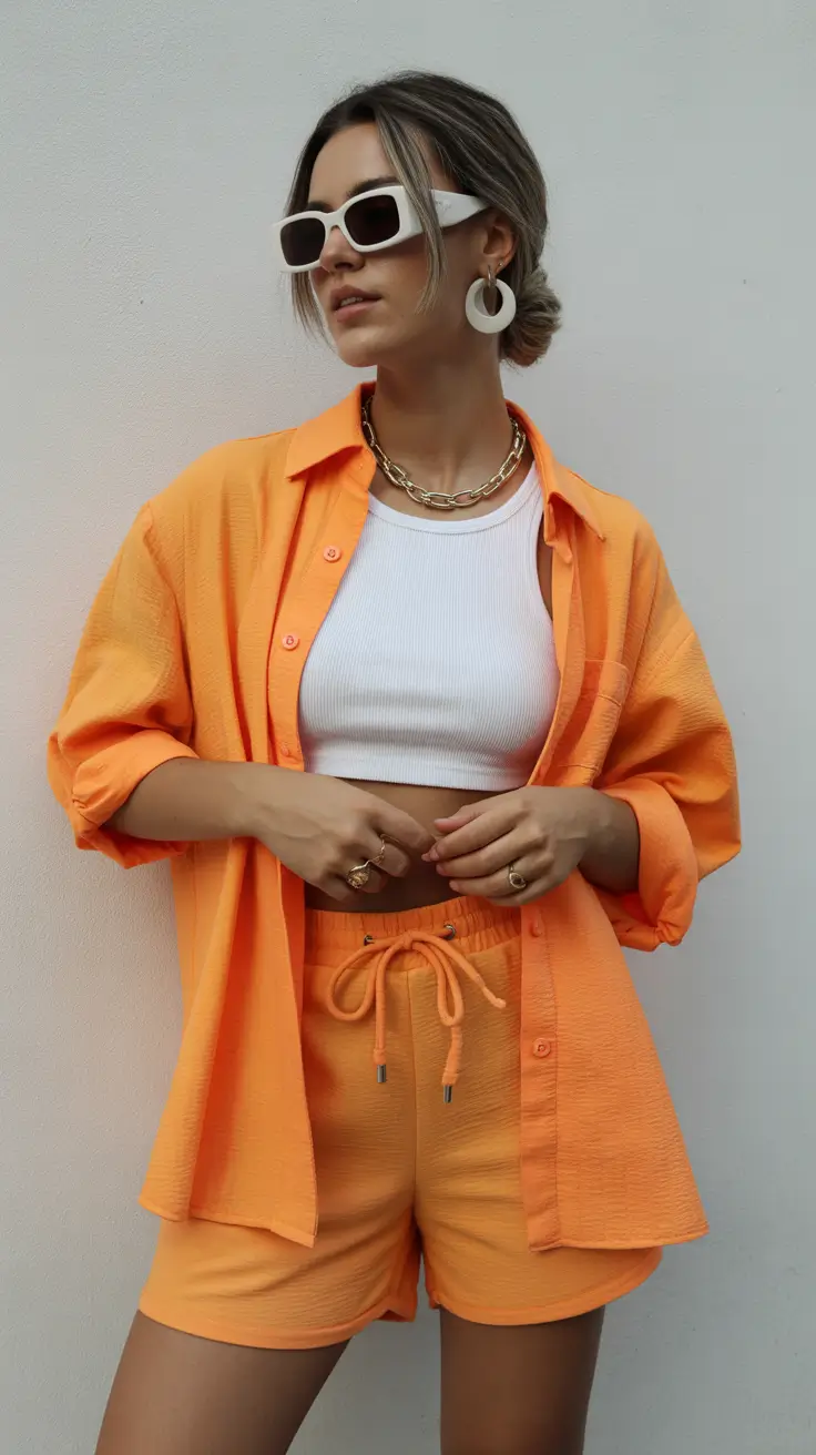 chic summer fashion outfits 2026 Monochrome Brights That Instantly Lift Your Mood