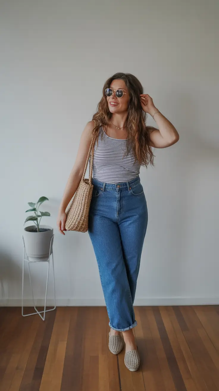 May outfits ideas 2026 Relaxed Breton Charm For Effortless Casual Days