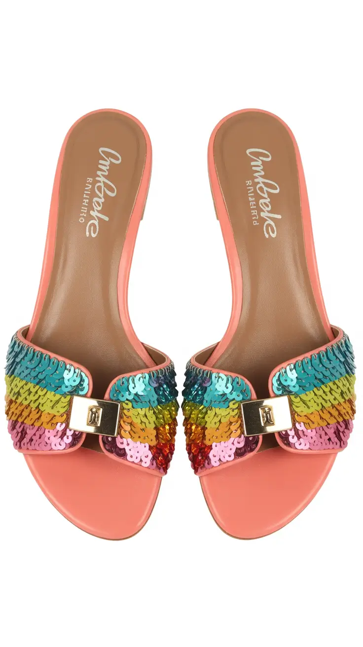 summer flip-flops for women 2026 Statement Embellished Slides That Feel Like a Party