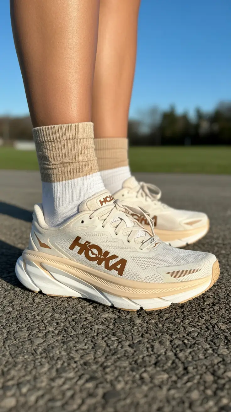 summer outfits with sneakers for women 2026 Chunky Cream Sneakers and Elevated Sport Aesthetic