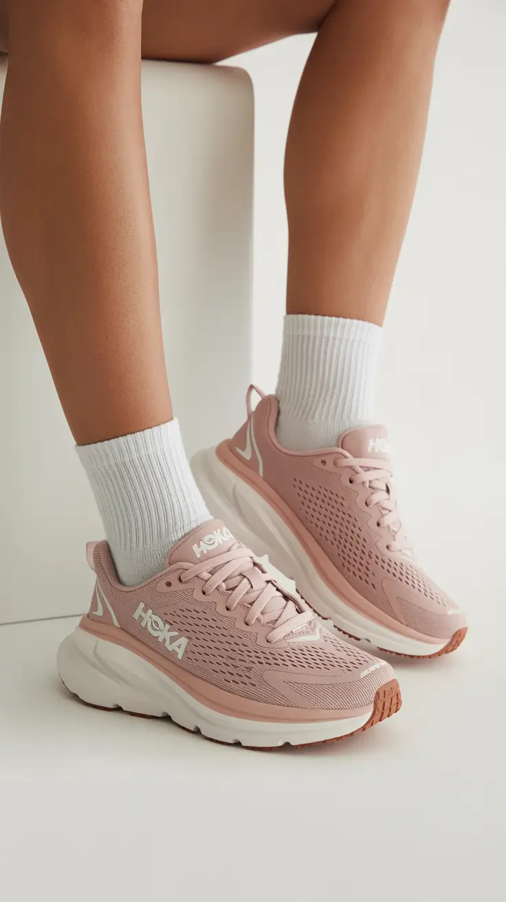 summer outfits with sneakers for women 2026 Soft Pink Sneakers and That Quiet Feminine Reset