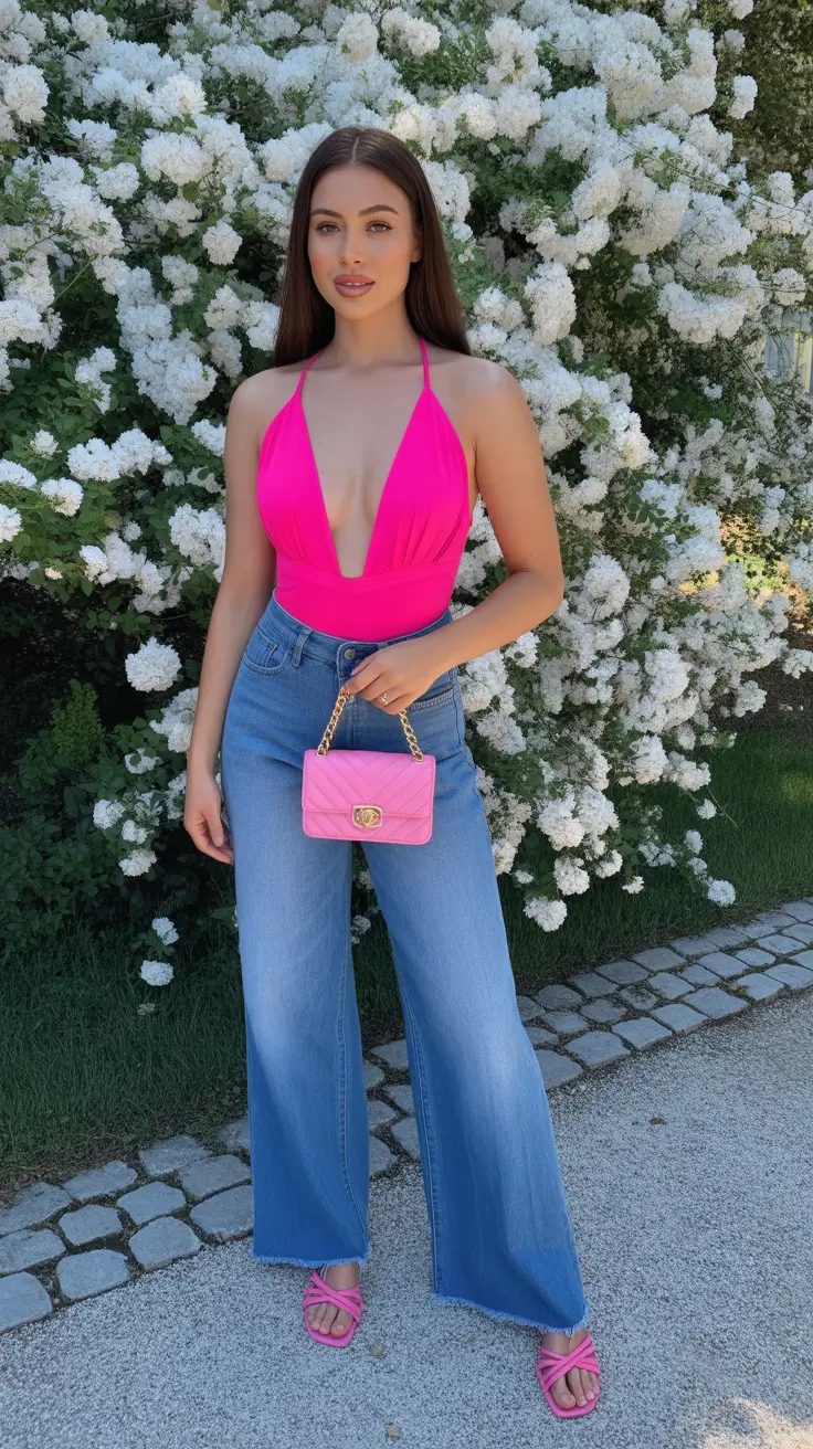 summer capsule wardrobe for women 2026 Bold Femininity - Statement Color in a Minimal Formula