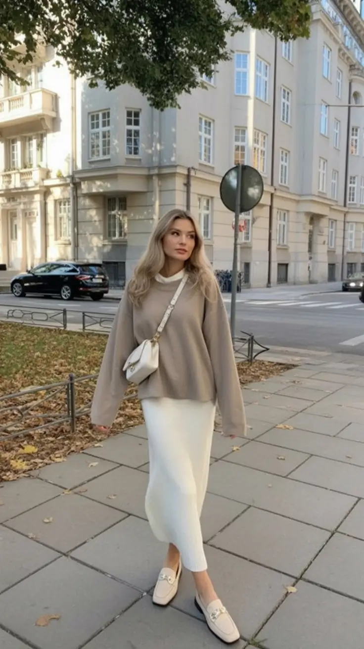 Chic Monochrome Neutrals - A Soft, Comfy Spring Minimalist Look