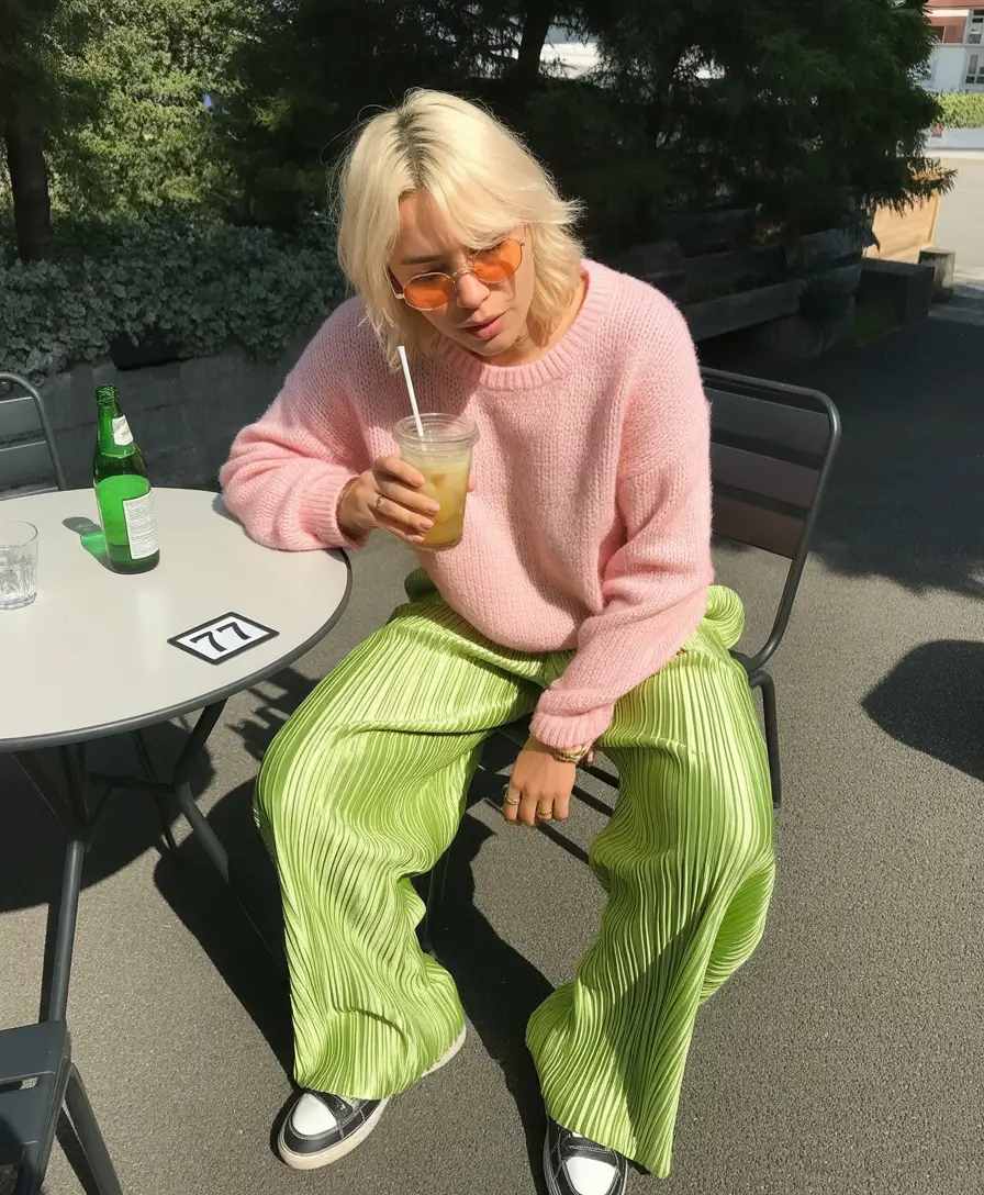 Spring Pastel Sweater With Pops outfit 2026