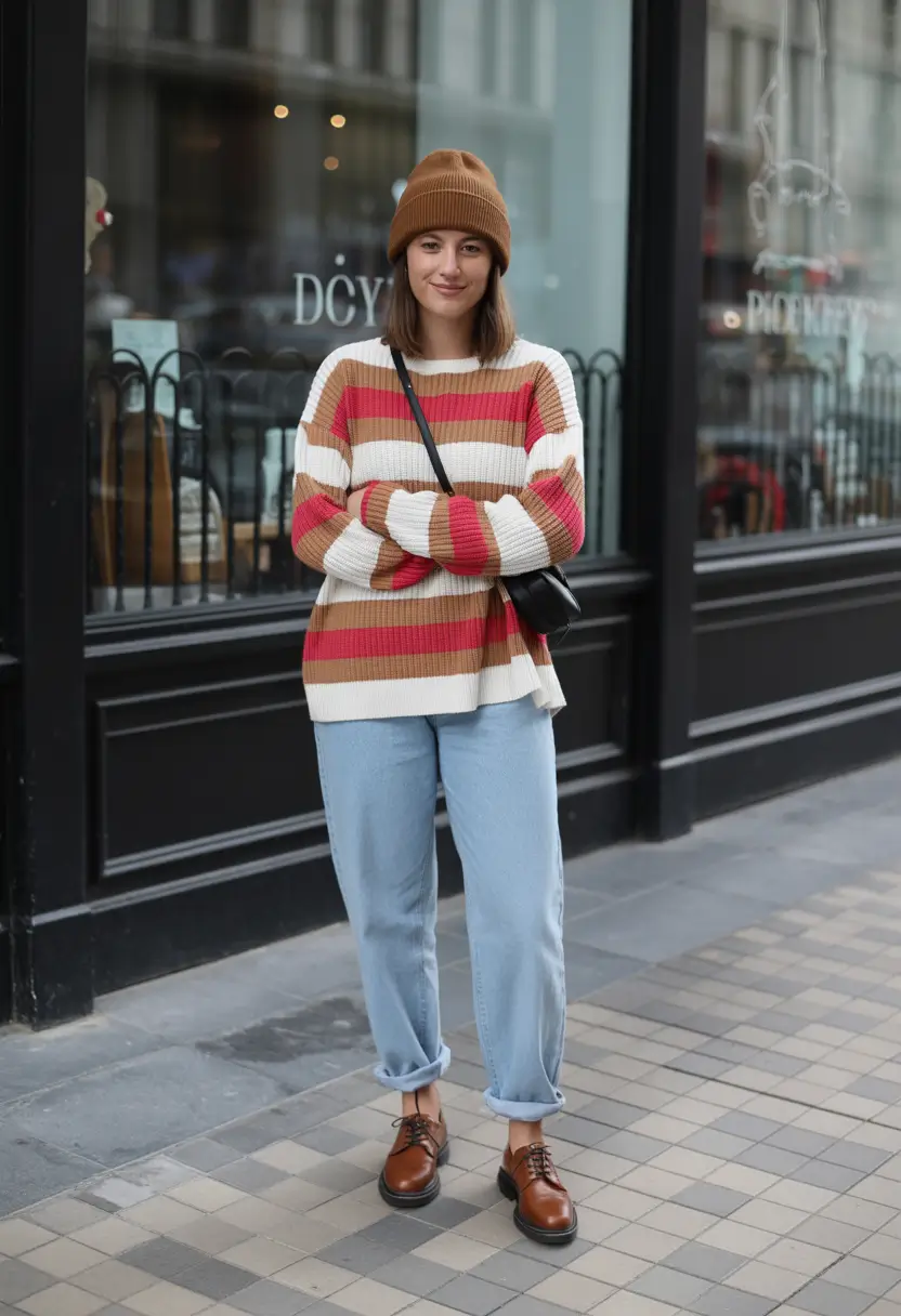 Spring Striped Knit Warmth 2026