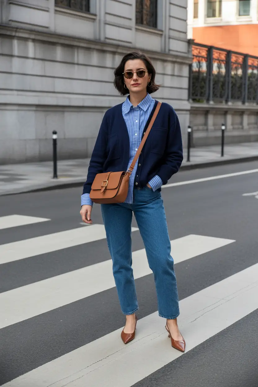 Fabulous Springwear Navy Layers and Classic Street Simplicity