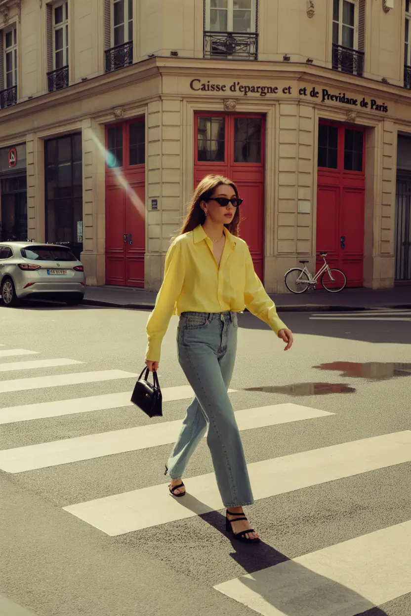 Fabulous Springwear Lemon-Yellow Chic for Spring Streets