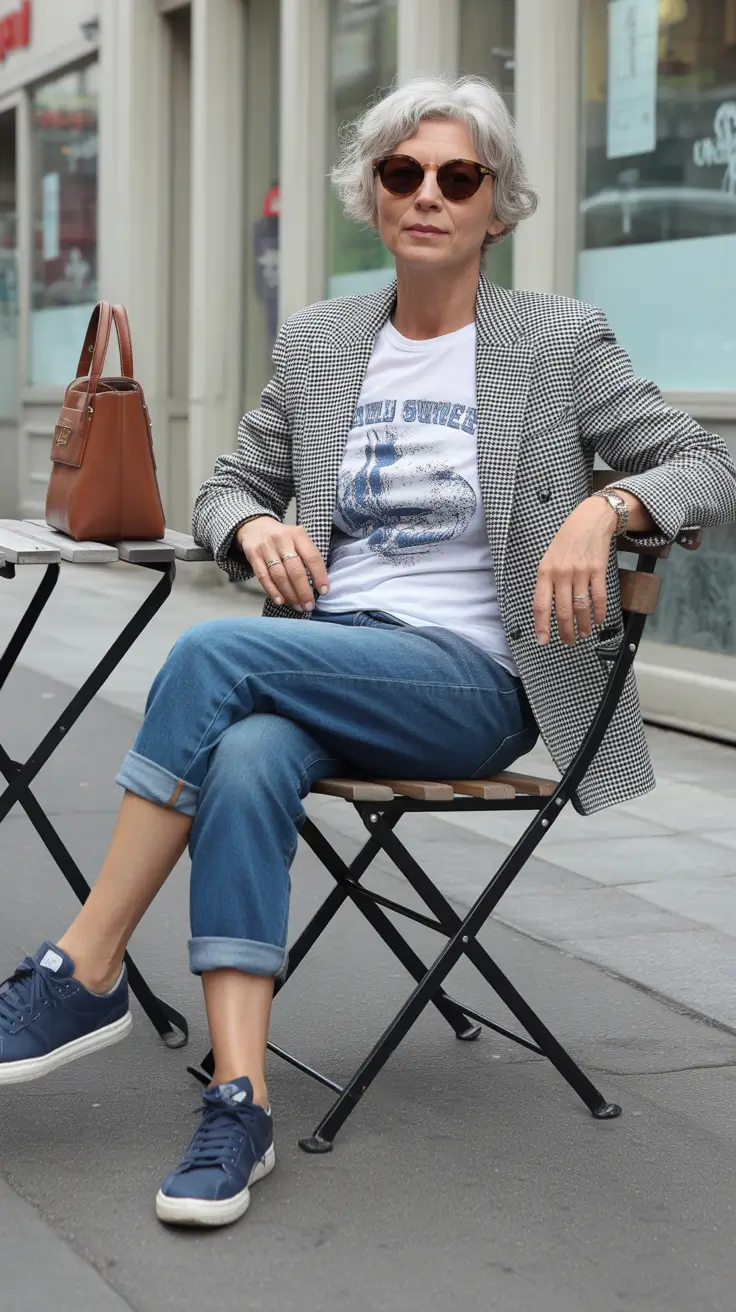 modern spring outfits for women over 40 2026 Effortless Street Style With a Classic Twist