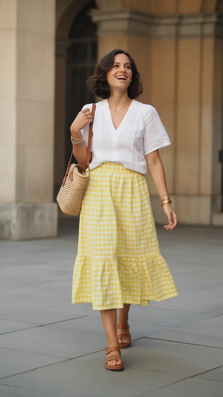 2026 Gingham Sunshine With Breezy White