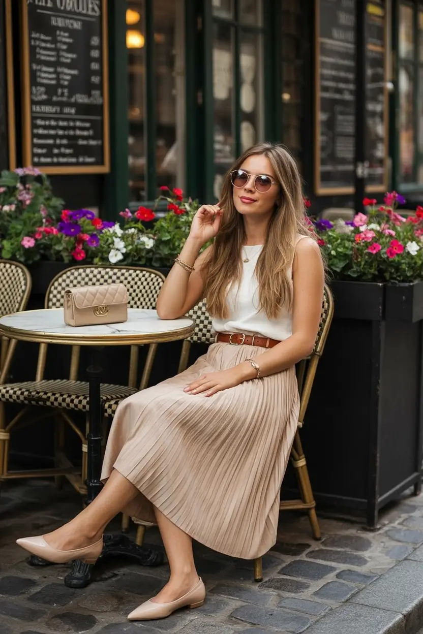 2026 Neutral Pleats and Parisian Ease