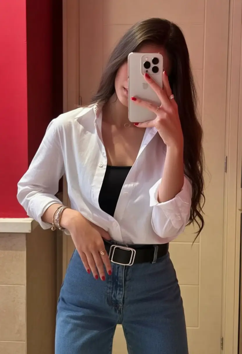 Old money A Sharp White Shirt and the Cleanest Denim Lines