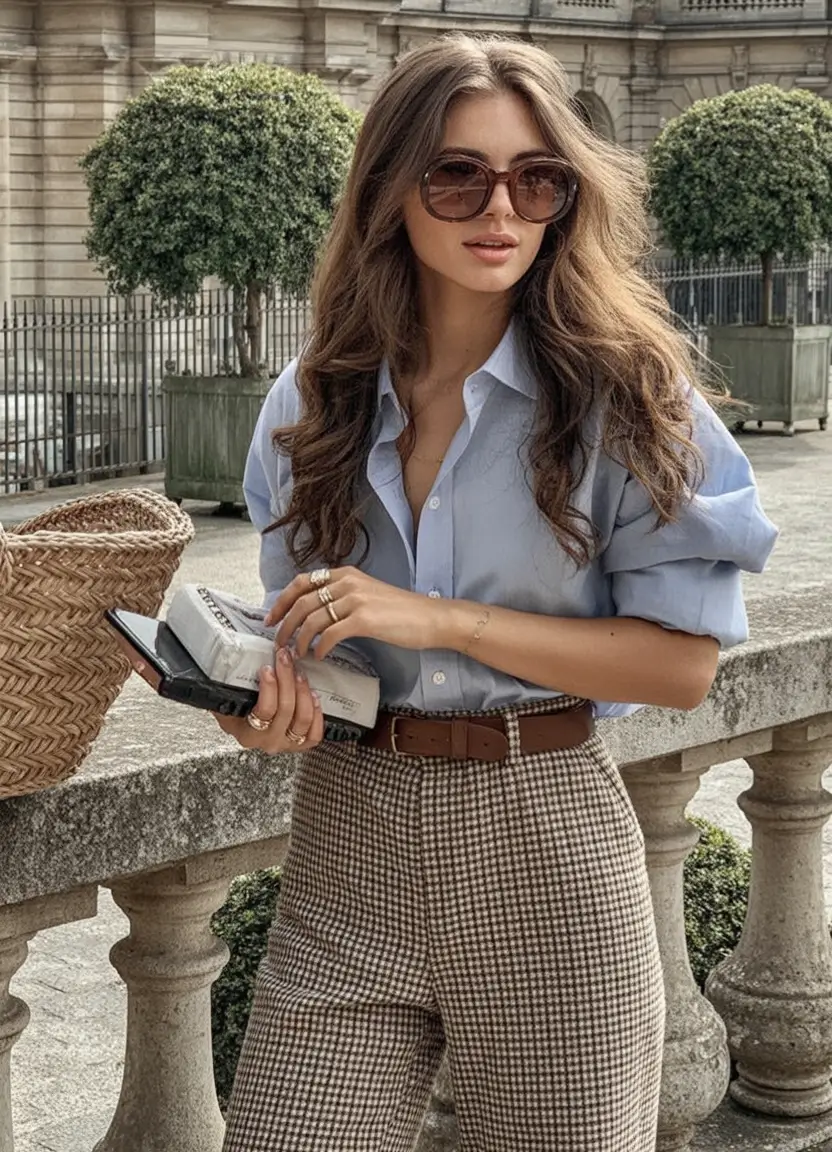 Old money Powder Blues and Heritage Patterns in Motion