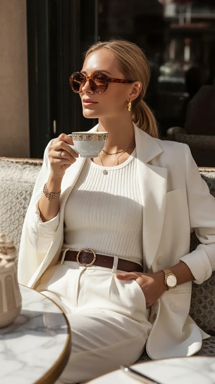 Old money Cream Monochrome and Polished Layers for Spring Radiance