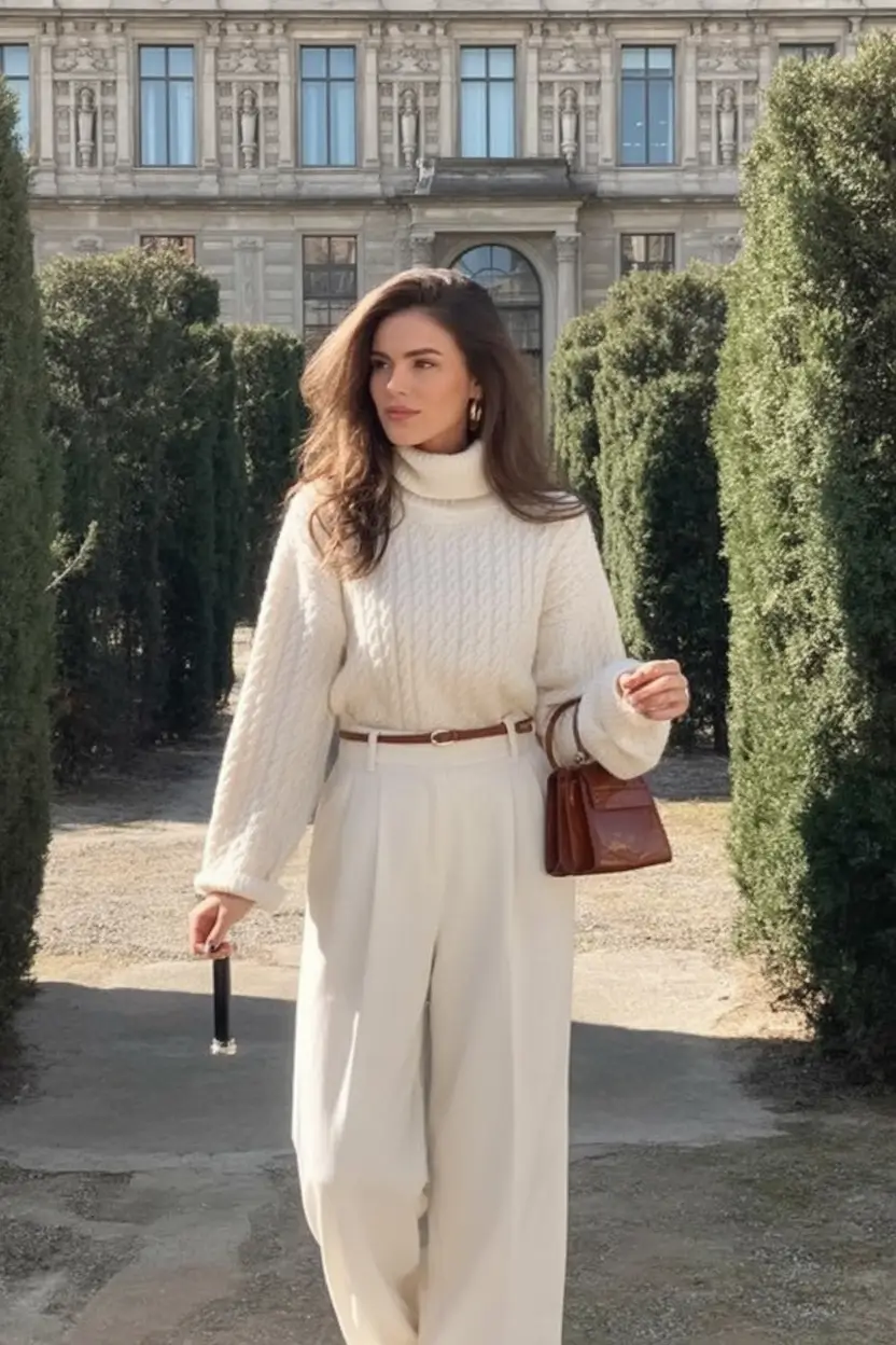 Old money All-White Layers for Quiet Spring Luxury