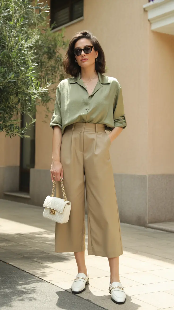 Spring Soft Greens and Warm Neutrals in Effortless Balance