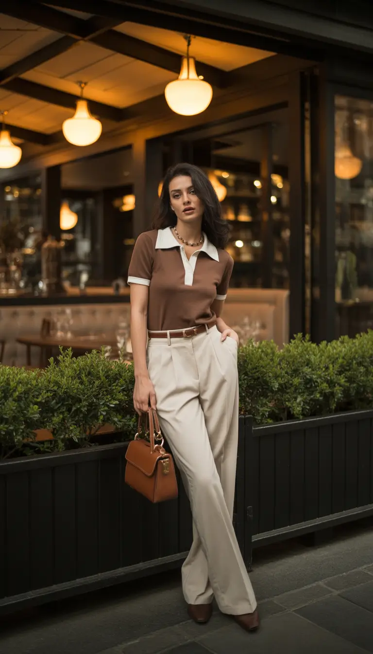 Spring Warm Chocolate Tones With Soft Ivory Contrast