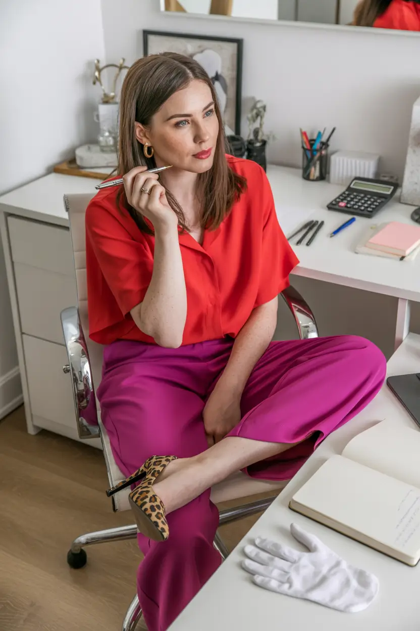 Spring-Expressive Color Blocking Confident Flair