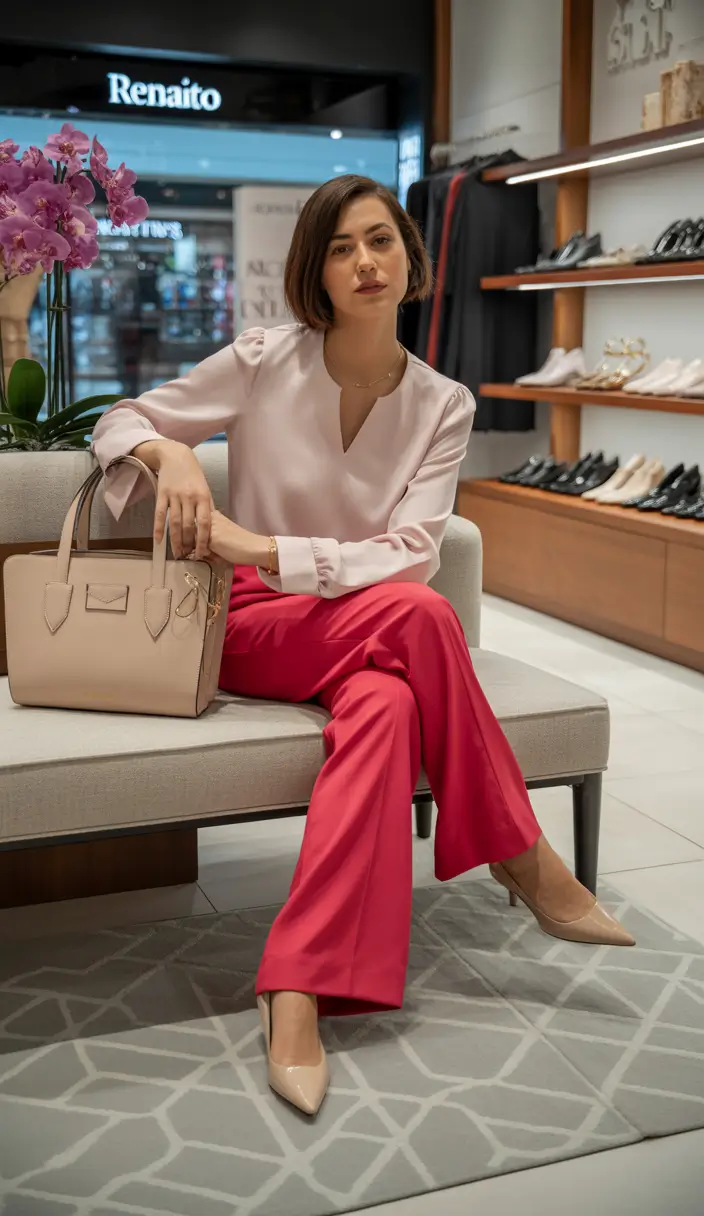 Spring Soft Blush Tones With Confident Color Play