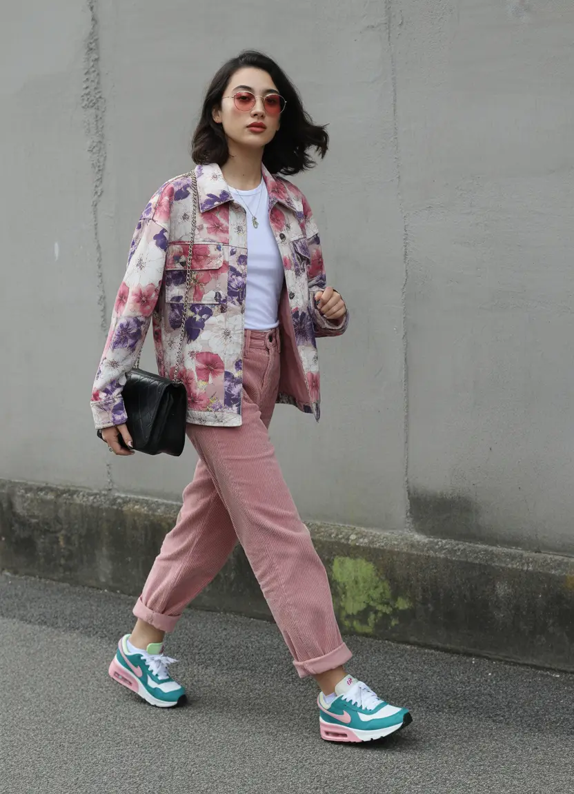 soft spring wardrobe hues 2026 - Floral Prints and Soft Corduroy for Everyday Color