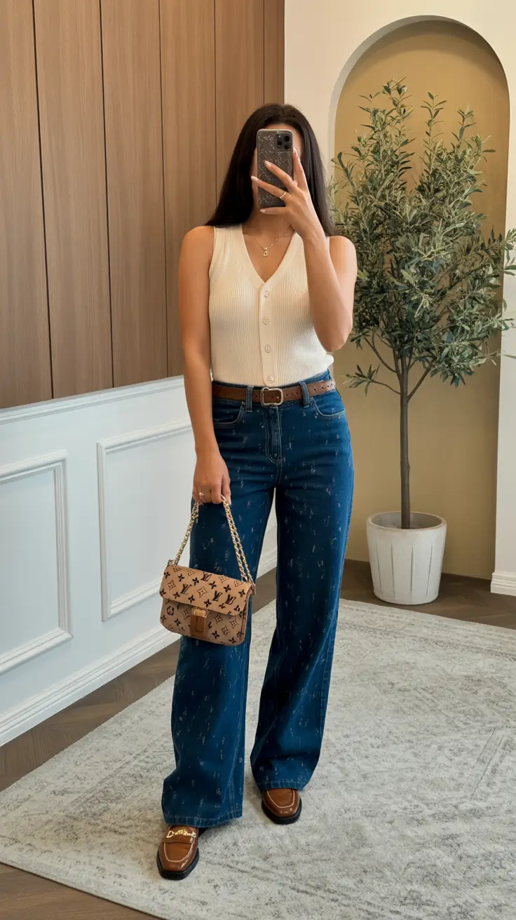 sophisticated</p>
<h2>Structured Knits and Rich Denim for Elevated Casual Days</h2>
<p>