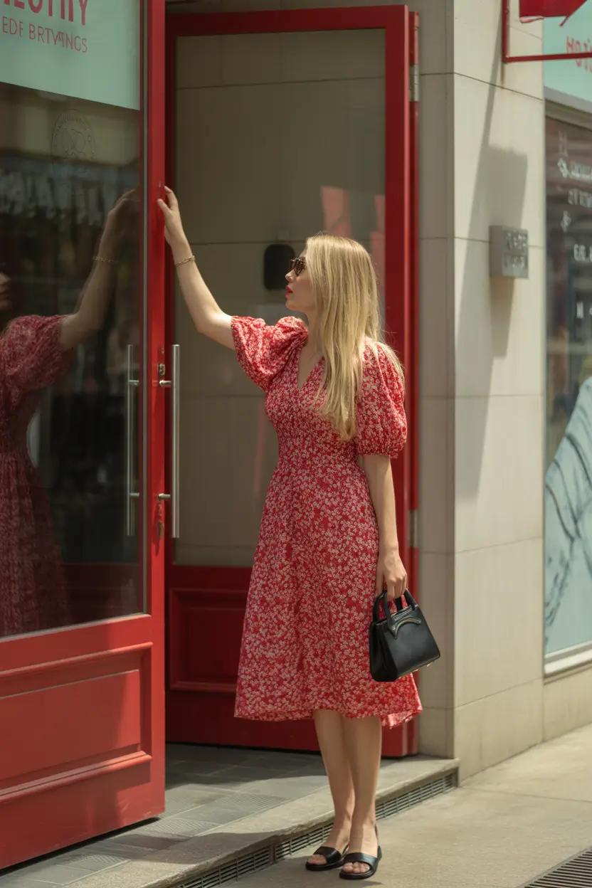 Casual Red Blossoms With Timeless Street Simplicity 2026