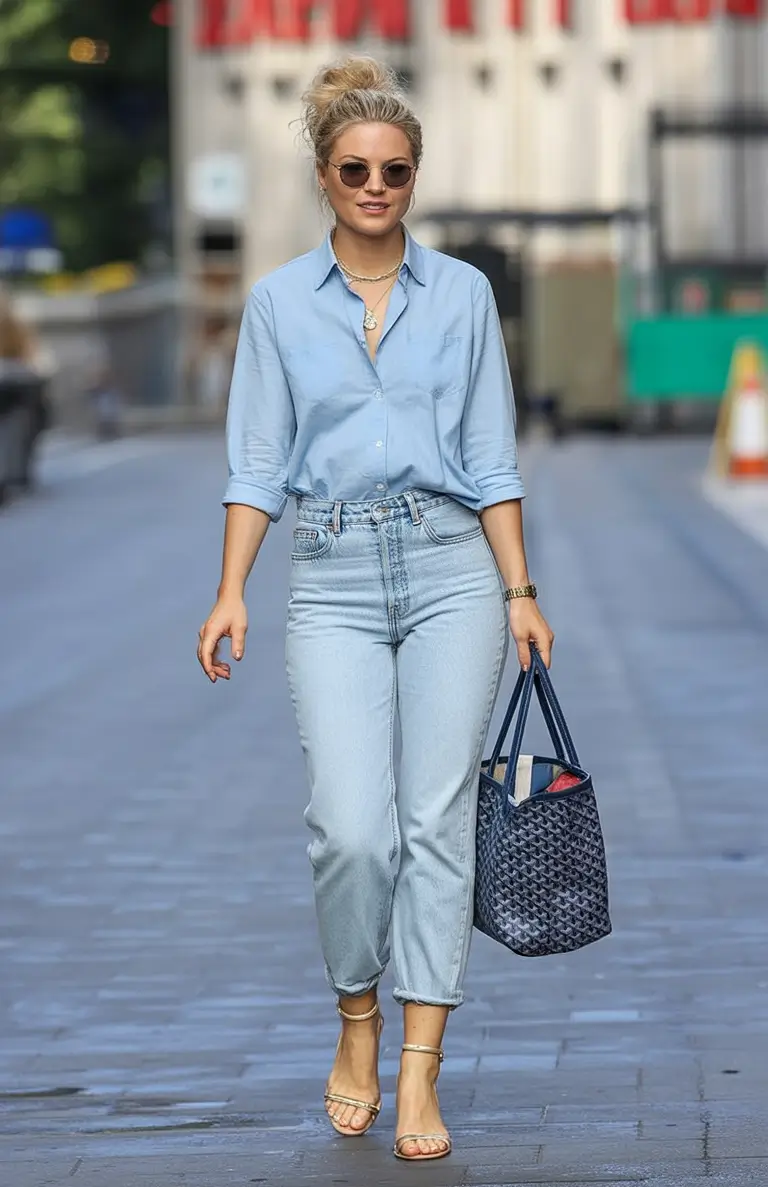 Spring Light Denim Monochrome Freshness