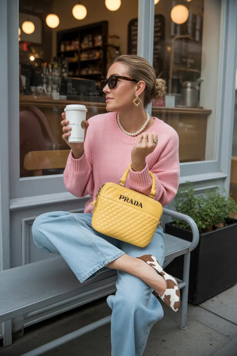 spring transition outfits Playful Color Blocking With Soft Pastels