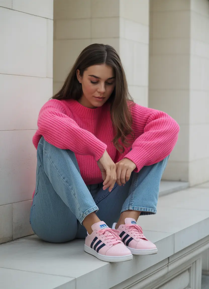 spring transition outfits Bright Knit Energy for Transitional Days