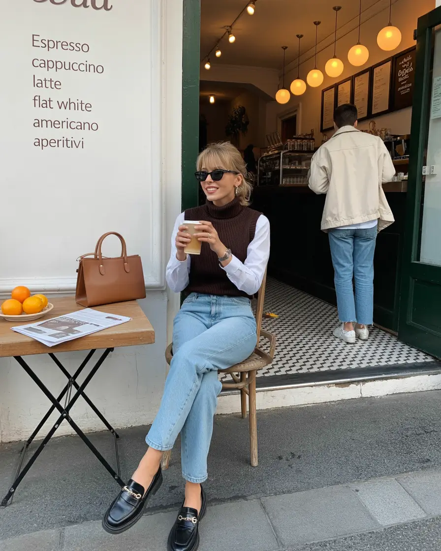 spring transition outfits The Elevated Café Layering Moment