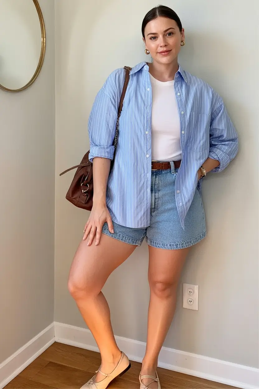 Ideas 2026 Soft Blues and Denim Shorts for Everyday Spring Comfort