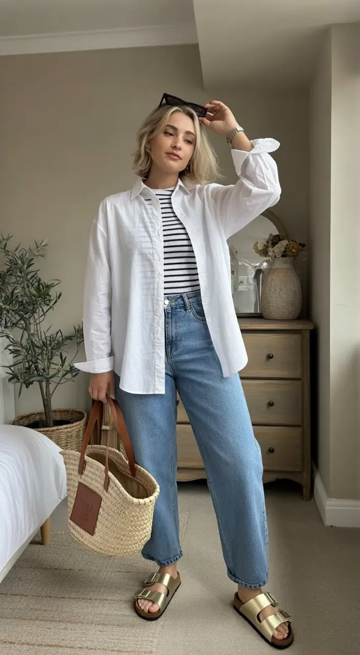 Ideas 2026 Classic Stripes and Relaxed Jeans for a Coastal Spring Mood
