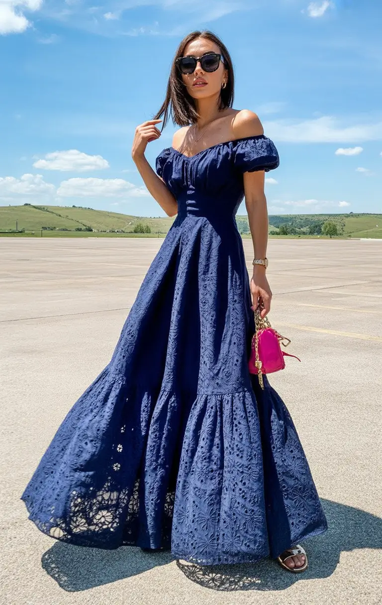 Spring Wedding Outfit Midnight Blue Romance 2026