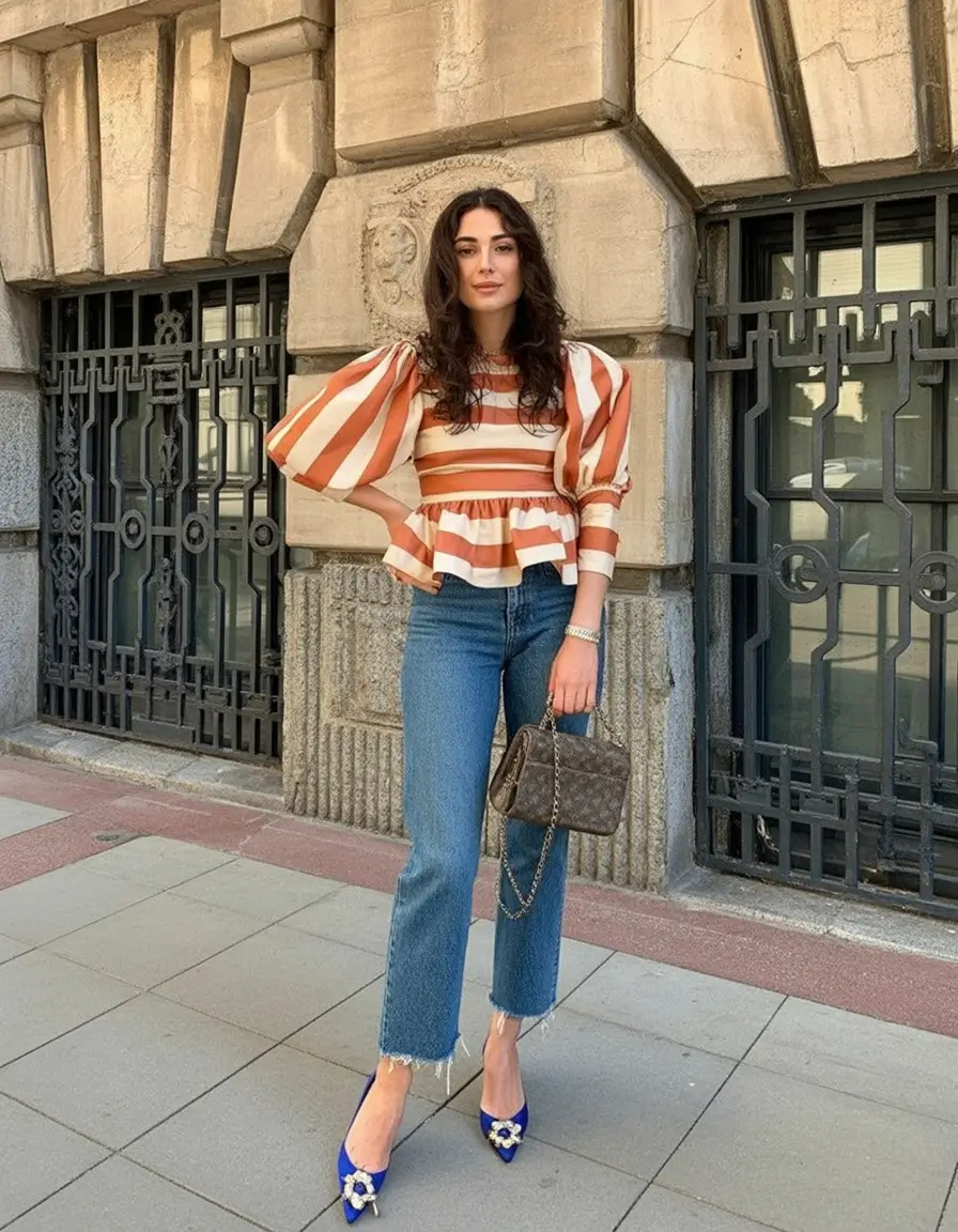 Colorplay Striped Volume and Denim Simplicity