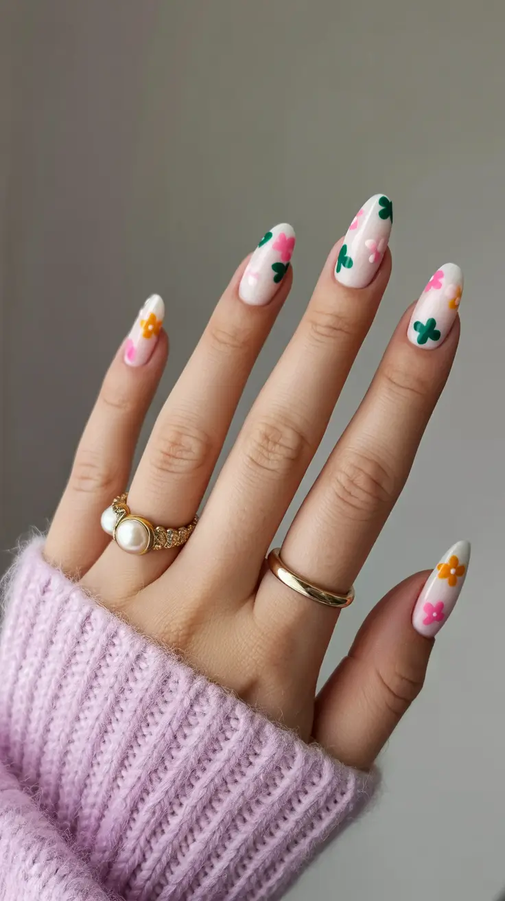 spring nail colors 2026 Playful Meadow Blooms