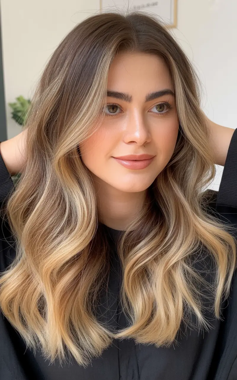 ombre Soft Beige-Blend Ombre With Springtime Ease