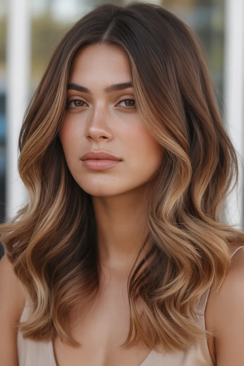 ombre Golden Chestnut Ombre With Soft Spring Contours