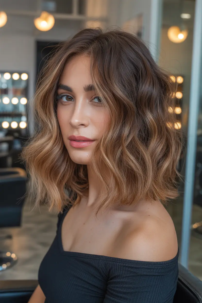 ombre Bronzed Short Ombre With Soft Spring Volume