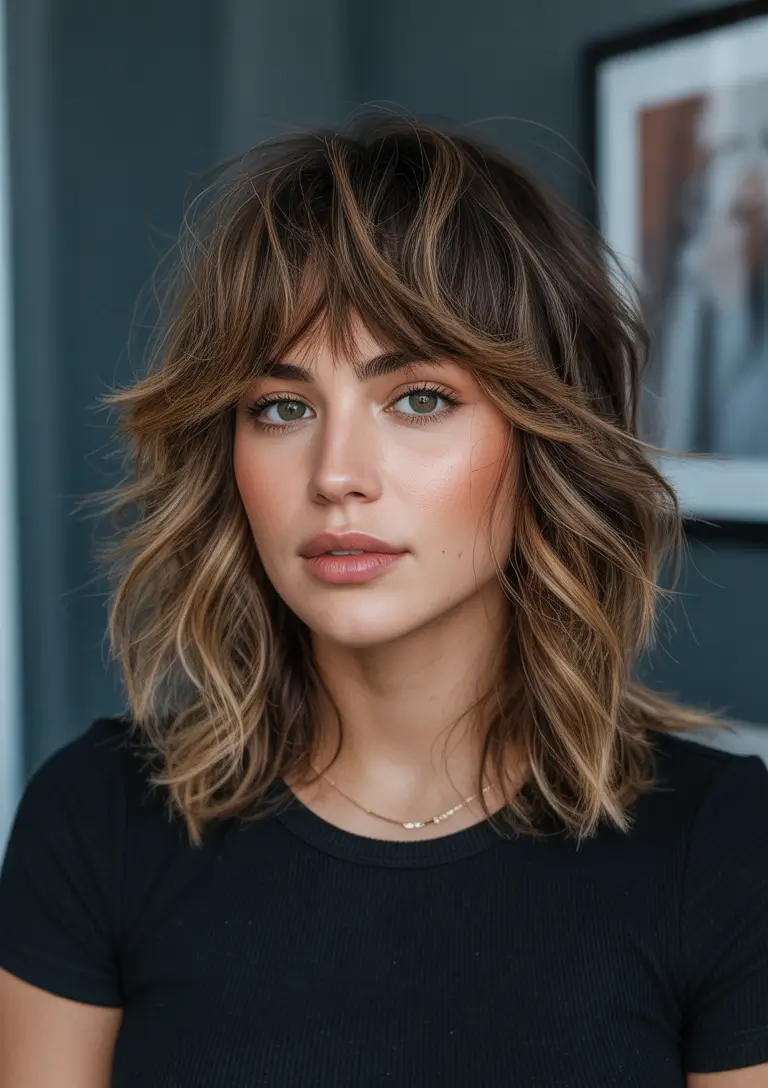 Shag 2026 Soft Walnut Shag With Curtain Fringe