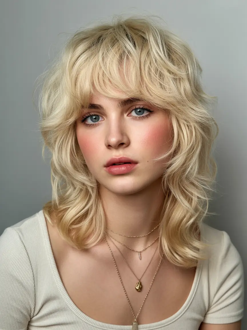 Shag 2026 Champagne Cloud Shag With Light Feather Fringe