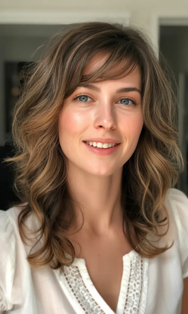 Shag 2026 Sunlit Caramel Shag With Gentle Face Framing