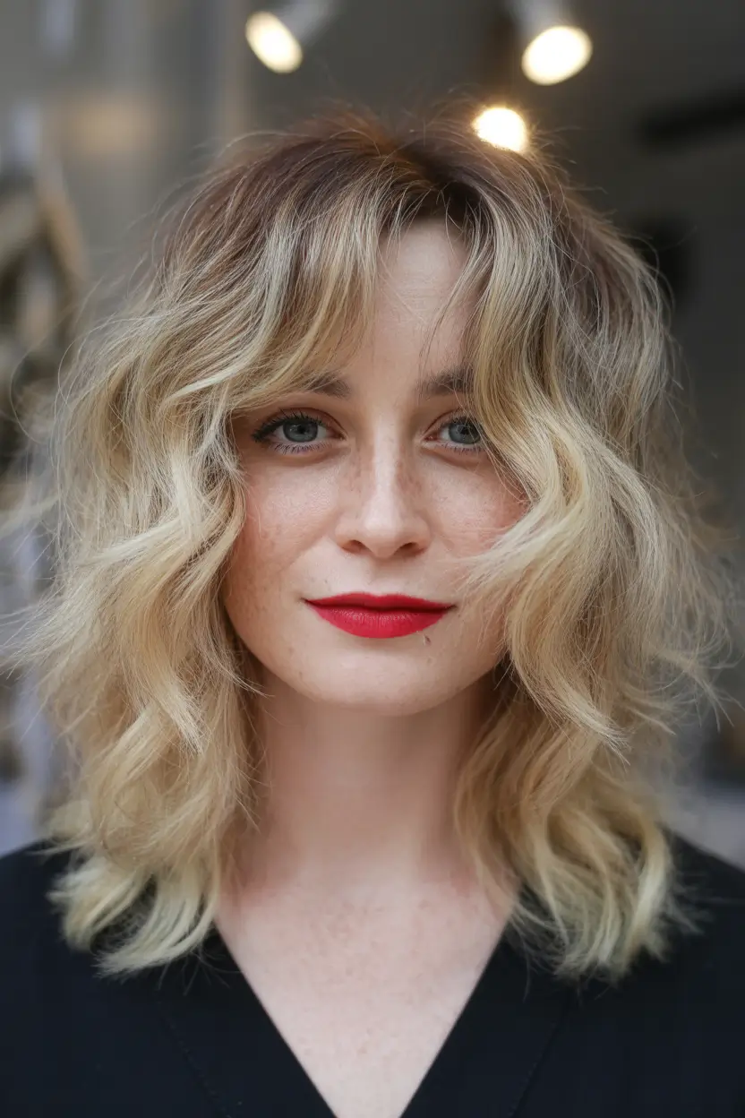 Shag 2026 Vanilla Blonde Tousled Shag With Livedin Body